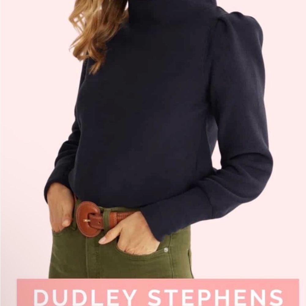 Dudley Stephens Midnight Blue Women's Turtleneck Sweater